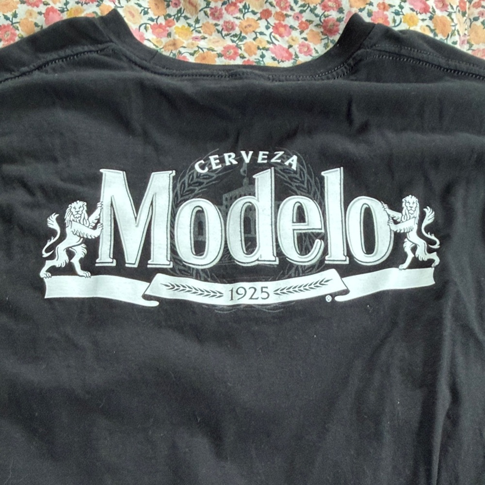 ModelCo Black T-Shirt with White Modelo Logo